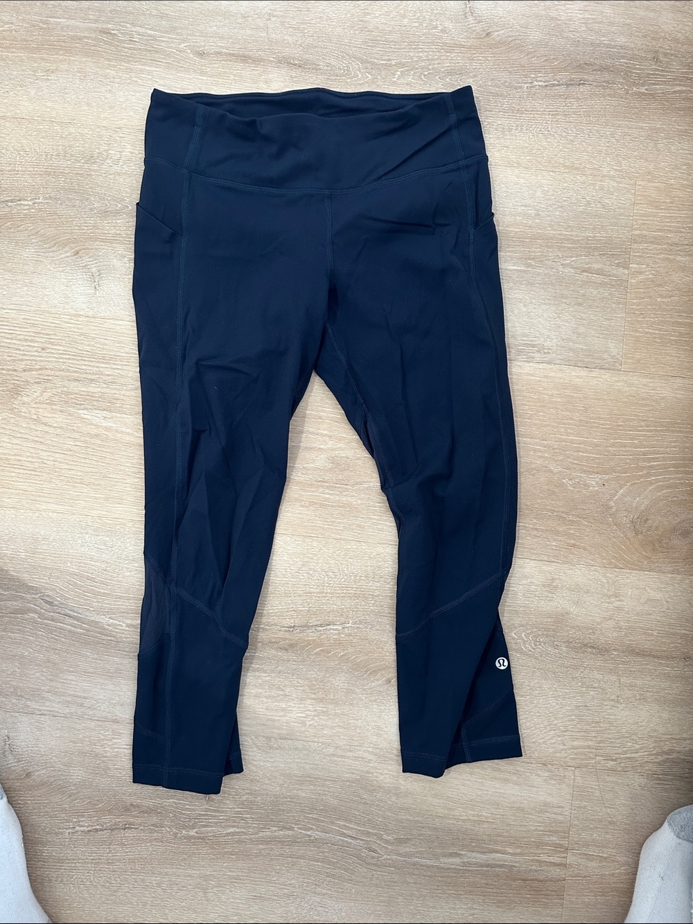 lululemon athletica navy Cropped Performance Leggings